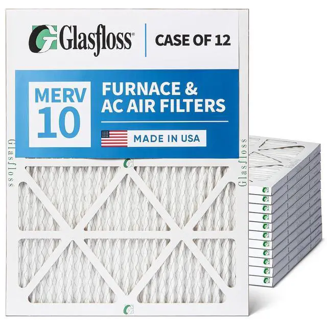 Alt view image 5 of 5 - 16-3/8 x 21-1/2 x 1 MERV 10 Pleated Air Filters Case of 12. Replacement filters for Carrier, Payne, & Bryant