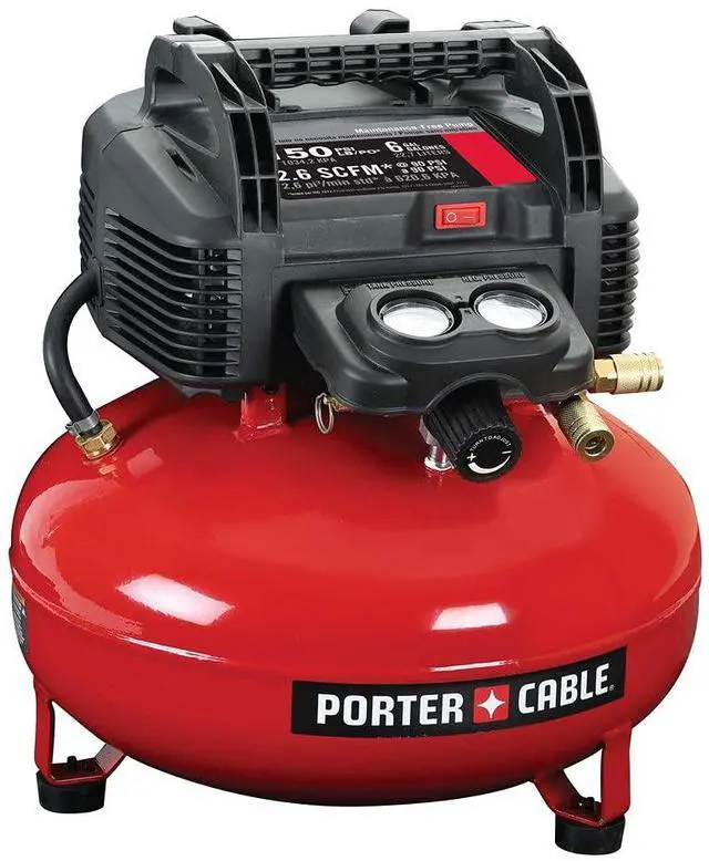 Main image of [ { "text": "Portable Pancake Air Compressor ", "type": "text" }, { "cellPosition": null, "link": "http://PXCM2002.COM", "text": "PXCM2002.COM", "type": "url" }, { "text": " | 6 Gallon, 150 Max PSI",
