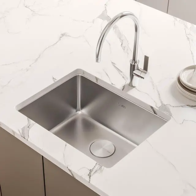 Alt view image 2 of 6 - 20-inch Undermount Bar Prep Kitchen Sink - 16 Gauge Stainless Steel Kitchen Sink Single Bowl with Brushed Finish hides scratches, Easy-to-Clean Undermount Sinks - RVM5020