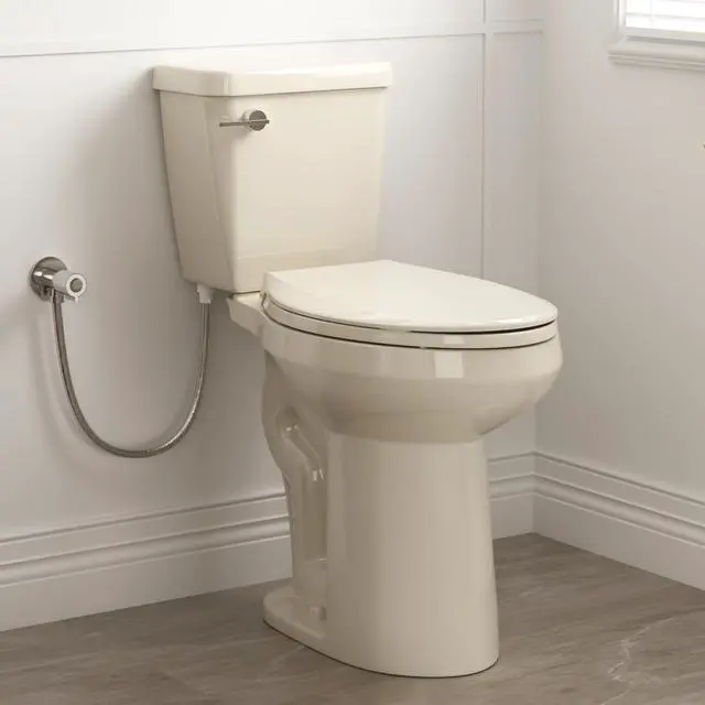 Main image of 21 Inch Extra Tall Toilet in Bisque, Comfort High Beige Toilet for Seniors, Elongated Bowl, Two-Piece Bone Color Design, 1.28 GPF Single Flush, Soft-Close Seat, 12-Inch Rough-In