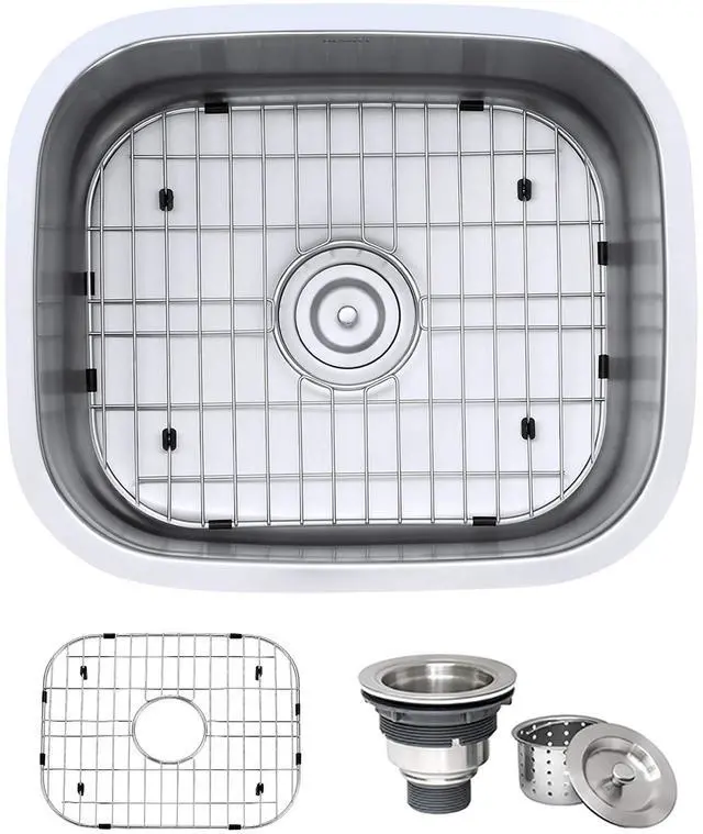 Main image of 21-inch Undermount 16 Gauge Stainless Steel Bar Prep Kitchen Sink Single Bowl - RVM4131