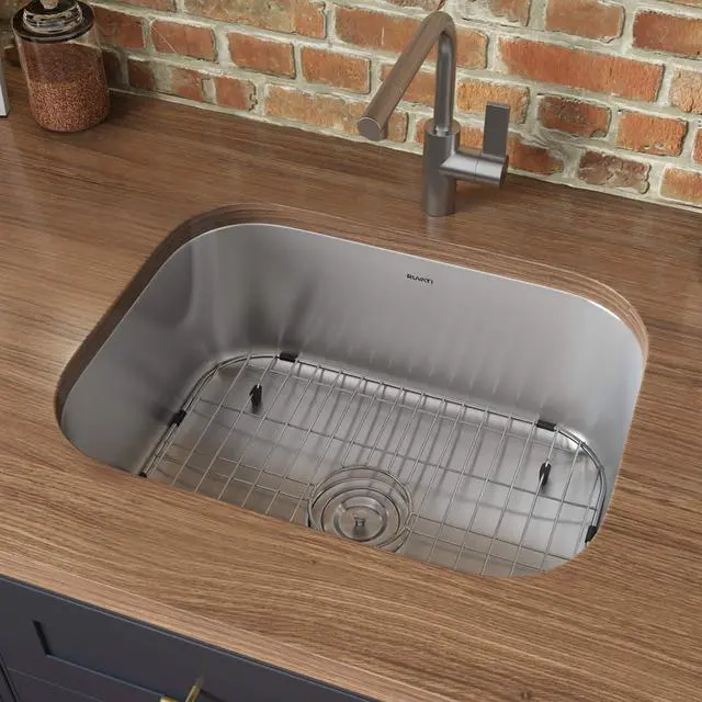 Alt view image 2 of 6 - 21-inch Undermount 16 Gauge Stainless Steel Bar Prep Kitchen Sink Single Bowl - RVM4131