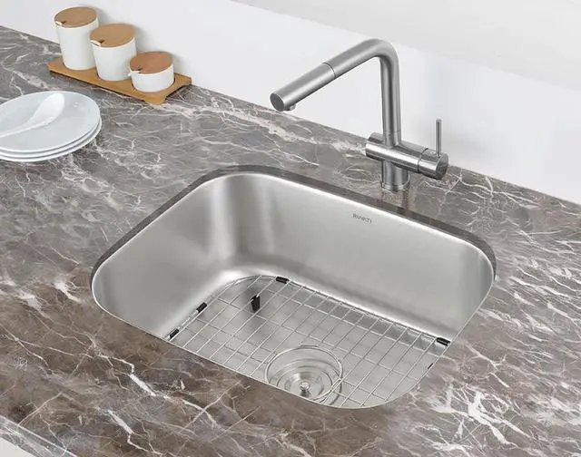 Alt view image 4 of 6 - 21-inch Undermount 16 Gauge Stainless Steel Bar Prep Kitchen Sink Single Bowl - RVM4131