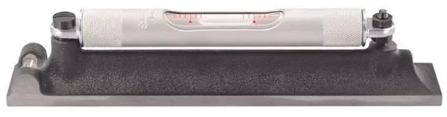 Main image of Machinists' Level with Ground and Graduated Main Vial - Ideal for Machine Shop and Tool Room Use - 8" Length, Cross Test Vial, Without Case - 98-8