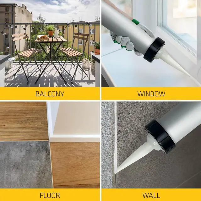 Alt view image 3 of 6 - Sikaflex 1a 20 oz Sausage Kit with Caulking Gun Limestone, Pack of 20 One Component, Flexible, Non Sag, Polyurethane Concrete and Masonry Sealant for Vertical and Horizontal Surfaces