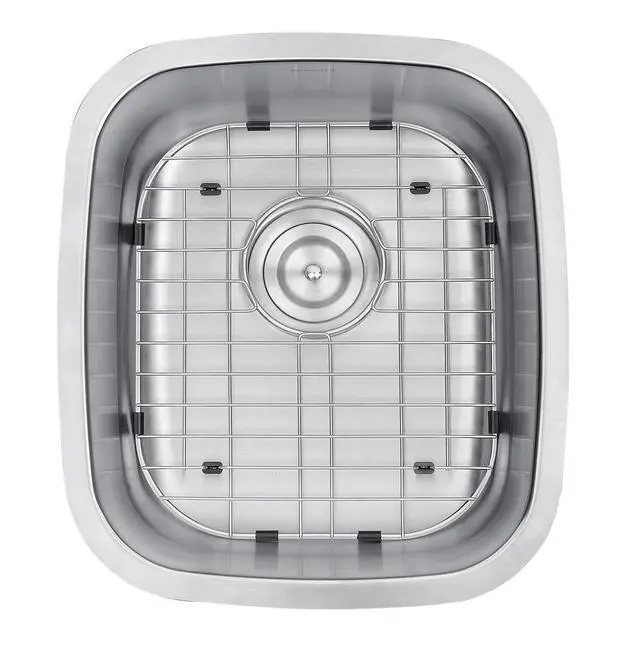Alt view image 5 of 6 - 15 x 18 inch Undermount Bar Sink - 16 Gauge Stainless Steel Bar Prep Sink with Brushed Finish hides scratches - Easy-to-Clean Undermount Sink - RVM4110