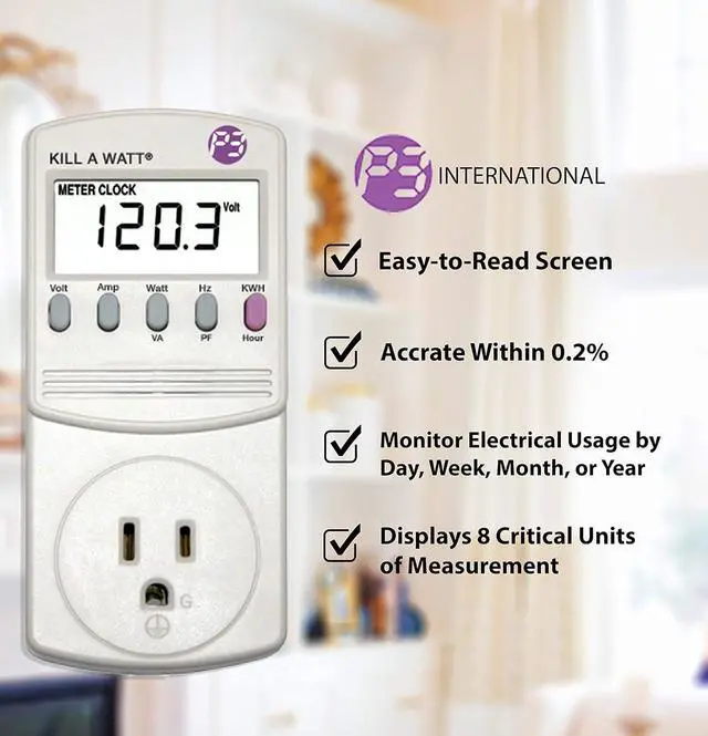Alt view image 3 of 6 - 4-Pack P4400 Kill A Watt Electricity Usage Monitor (4-Pack)