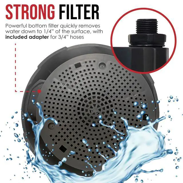 Alt view image 5 of 6 - Tankless Water Heater Flushing Kit with 5-Gallon Screw-Top Lid, Premium Hoses, 1/6 HP Utility Pump, 4 Quarts Descaler, and Pump Grate
