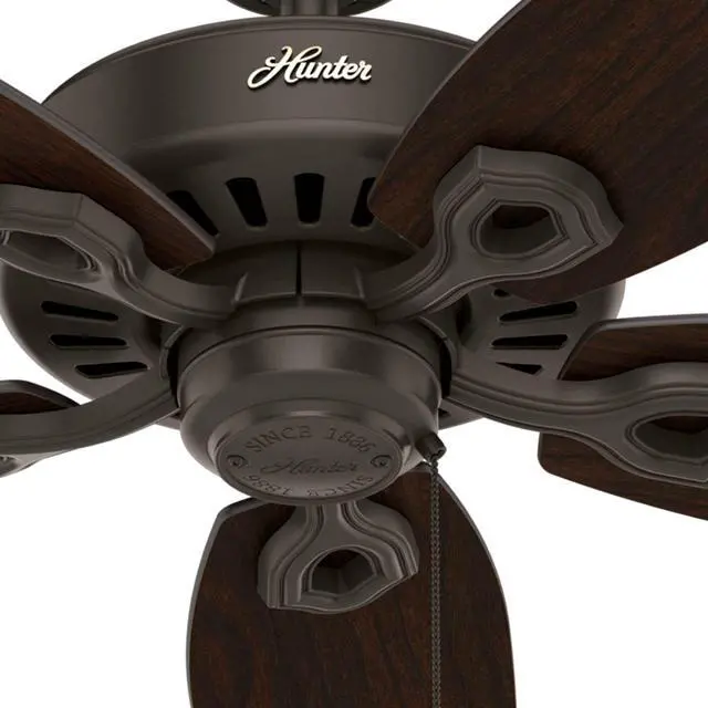 Alt view image 6 of 6 - Indoor / Outdoor Ceiling Fan, with pull chain control - Builder Elite 52 inch, New Bronze, 53292