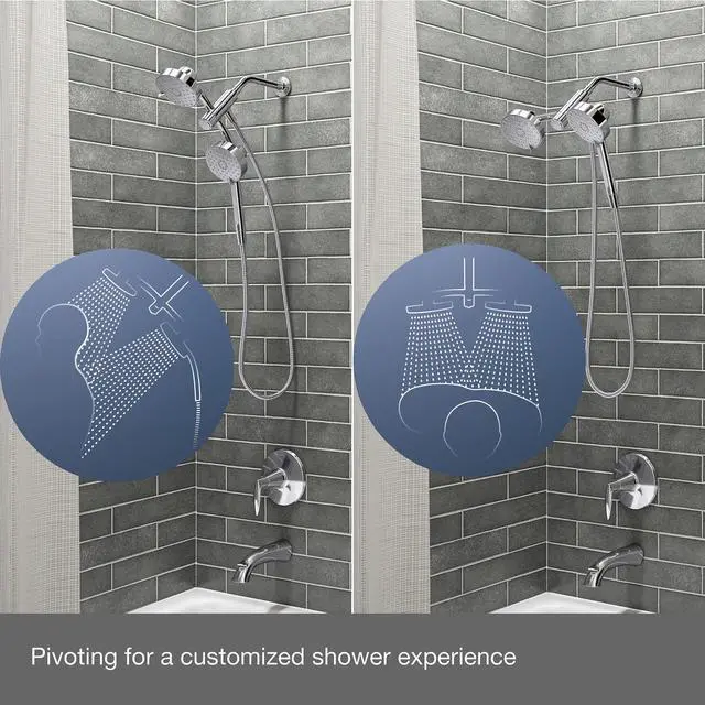 Alt view image 4 of 6 - K-23218-CP Awaken 2-in-1 Multifunction Shower Combo Kit, Durable Materials, Versatile Spray, Polished Chrome