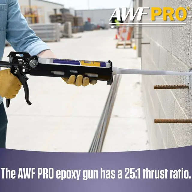 Alt view image 3 of 6 - Dual Cartridge Epoxy Gun for 400mL, 450mL, 600 mL, 650 mL (1:1 and 2:1) Dual Component Cartridges 25:1 Thrust Ratio, Professional 2 Part Epoxy Gun, Pack of 4