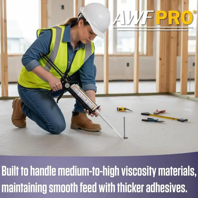Alt view image 6 of 6 - Dual Cartridge Epoxy Gun for 400mL, 450mL, 600 mL, 650 mL (1:1 and 2:1) Dual Component Cartridges 25:1 Thrust Ratio, Professional 2 Part Epoxy Gun, Pack of 4