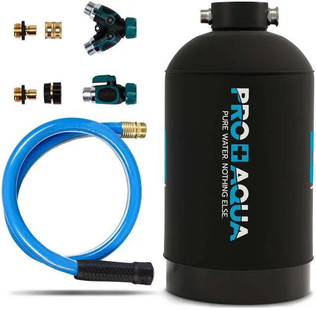 Main image of 16,000 Grain Portable Water Softener for RV, Trailers, Boats, Mobile Car Wash, Pressure Wash Protects Water Systems from Hard Water Damage and Corrosion, with