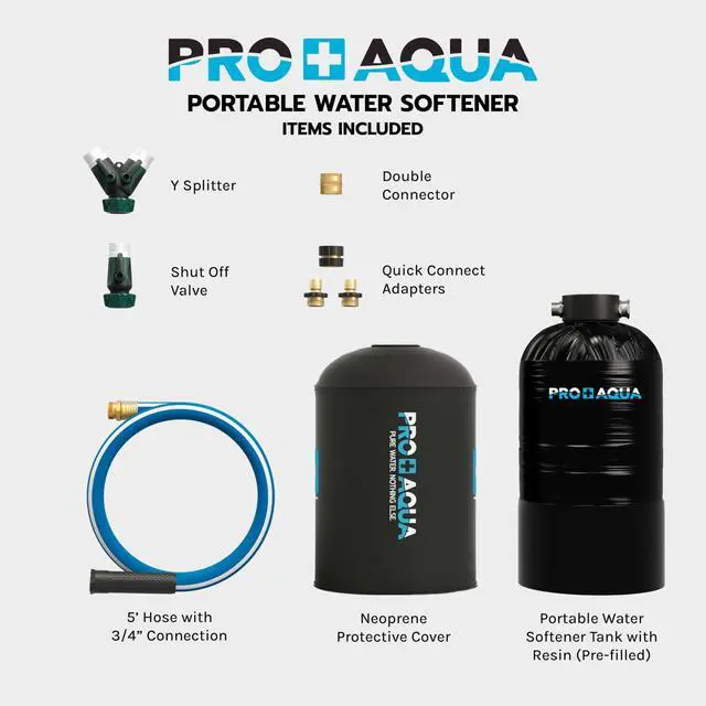 Alt view image 3 of 6 - 16,000 Grain Portable Water Softener for RV, Trailers, Boats, Mobile Car Wash, Pressure Wash Protects Water Systems from Hard Water Damage and Corrosion, with