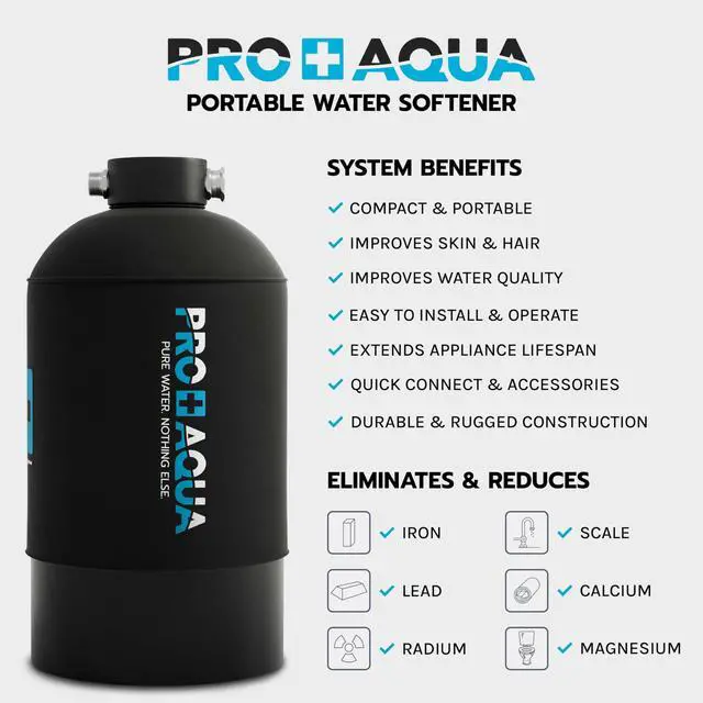 Alt view image 4 of 6 - 16,000 Grain Portable Water Softener for RV, Trailers, Boats, Mobile Car Wash, Pressure Wash Protects Water Systems from Hard Water Damage and Corrosion, with