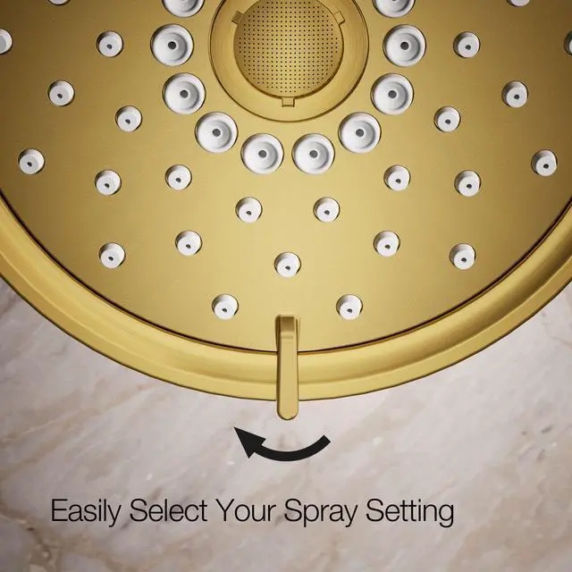 Alt view image 5 of 6 - 22170-2MB Purist® Three-function showerhead, 2.5 gpm, Vibrant Brushed Moderne Brass