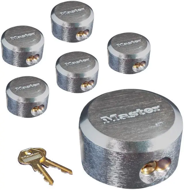 Main image of 6271KA 6 Pack - 2-7/8in. ProSeries Reinforced Hidden Shackle Rekeyable Pin Tumbler Keyed Alike Padlock, Chrome