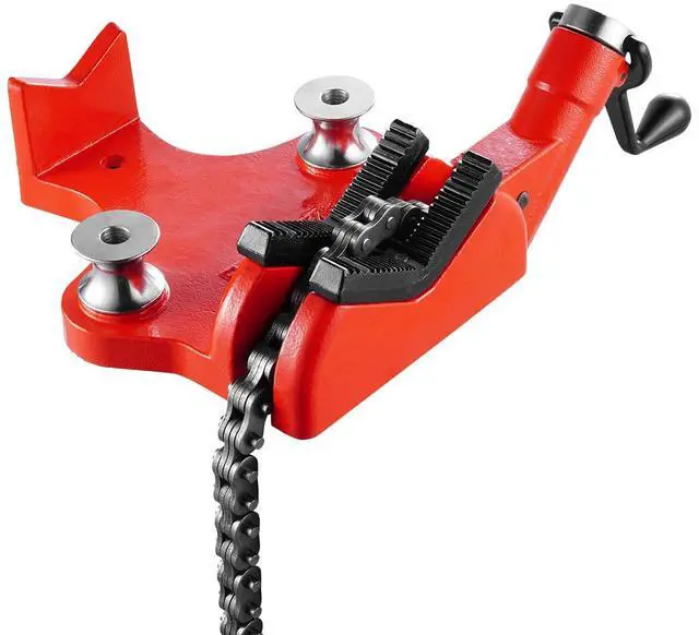 Main image of Heavy-Duty Pipe Chain Vise, 1/2" - 8" Pipe Capacity, 34.6" Rugged Chain & Cast Iron Base, Industrial-Grade Pipe Clamping for Plumbing, Automotive Repairs, Metalworking