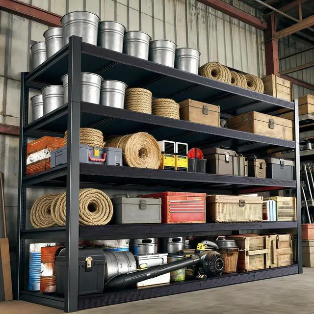 Main image of 84" H Garage Shelving,Storage Shelves 3050LBS Heavy Duty Storage Shelves,Adjustable Metal Shelving,for Garage,Warehouse,Basement,Pantry 84" H x 55" W x 24" D