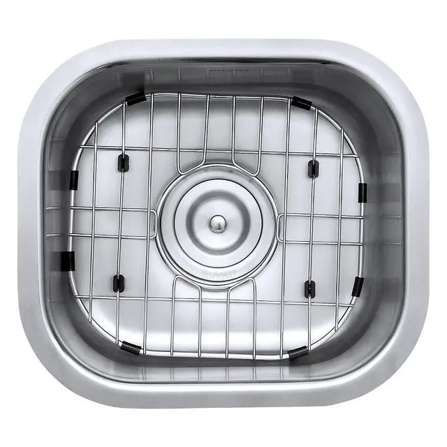 Alt view image 4 of 6 - 13" by 15" Inch RVM4136 Undermount Bar Sink - 16 Gauge Stainless Steel Kitchen Sink Single Bowl with Brushed Finish hides scratches, Easy-to-Clean Undermount kitchen Sink