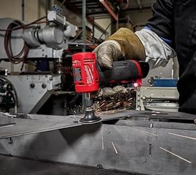Alt view image 5 of 6 - M12 FUEL 12V Lithium-Ion Brushless Cordless 1/4 in. Right Angle Die Grinder (Tool-Only)