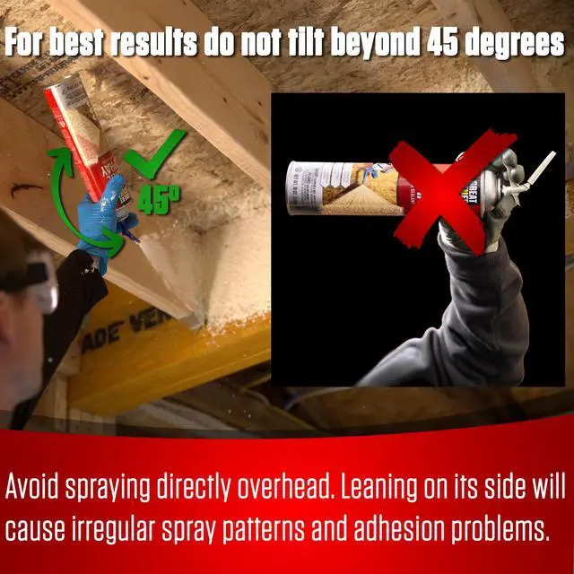 Alt view image 4 of 6 - Wide Spray Foam Insulation Kit Closed Cell Polyurethane Expanding Sealant for Indoor & Outdoor Use 12 Pack, 18 oz Cans with Nozzles, Gloves, Safety Glasses