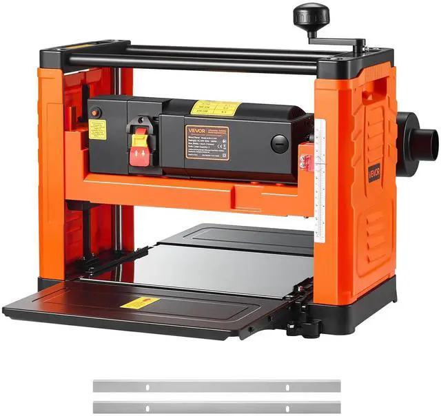 Main image of Thickness Planer, Two-Blade, 13-Inch Width Worktable Power Benchtop Planer, 1800W 23500 RPM Powerful Motor, Dual Rollers, Over Protection, Single Speed Woodworking, for Hard & Soft Wood Material