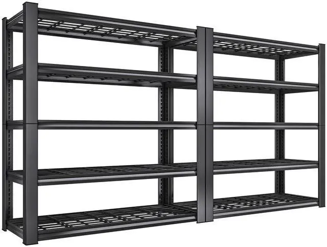Main image of 2-Pack Commercial Heavy Duty Shelving, 3010 LBS Capacity per Shelf 72" H Industrial Storage Rack, 5-Tier Adjustable Boltless Rivet Metal Shelving Unit for Warehouse Garage Workshop Retail Store