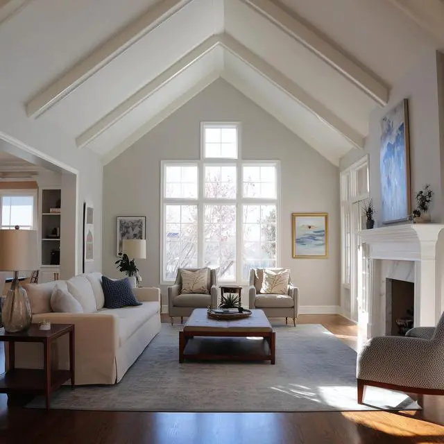 Alt view image 5 of 6 - All Purpose Whites Paint & Primer, Flat (Snow Drift), 5 Gallon Interior Latex, Excellent Touch-Up, High Hiding, Durable Paint for Walls & Ceilings