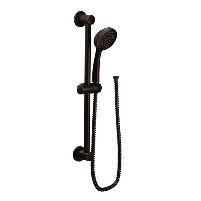 Alt view image 2 of 6 - Oil Rubbed Bronze Eco-Performance Detachable Handheld Showerhead with 24-inch Slide Bar and 69-inch Hose, 3868EPORB