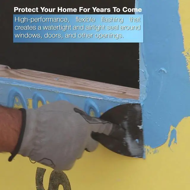 Alt view image 5 of 6 - Blue Barrier Liquid Flashing 12-Pack Case of 20oz Sausage Tubes. Weather Resistant Air Barrier System Around Window and Door Installations. Low VOC, Made in The USA
