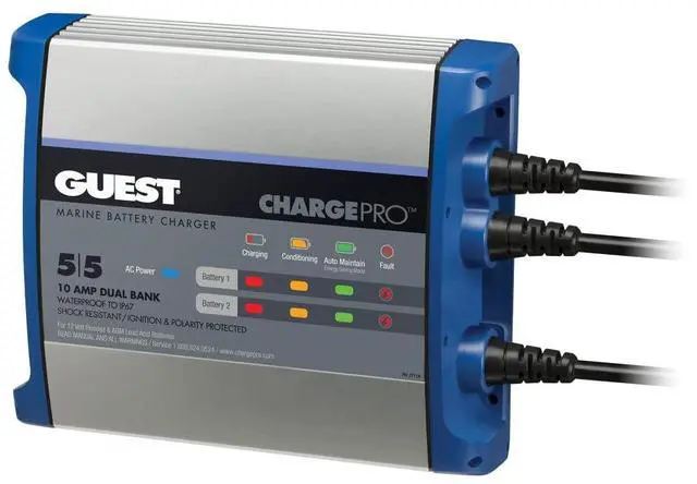 Main image of 2711A On-Board Battery Charger 10A / 12V, 2 Bank, 120V Input