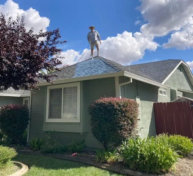 Alt view image 5 of 6 - Shingle Sealer - 7 Year - High Solids - Clear Sealer Protectorant 5 Gallon | Waterproofing - 100% Acrylic - Shingle Roof Rejuvenation Treatment - Extend Preserve & Protect - Keeps Roofs Cleaner Longer