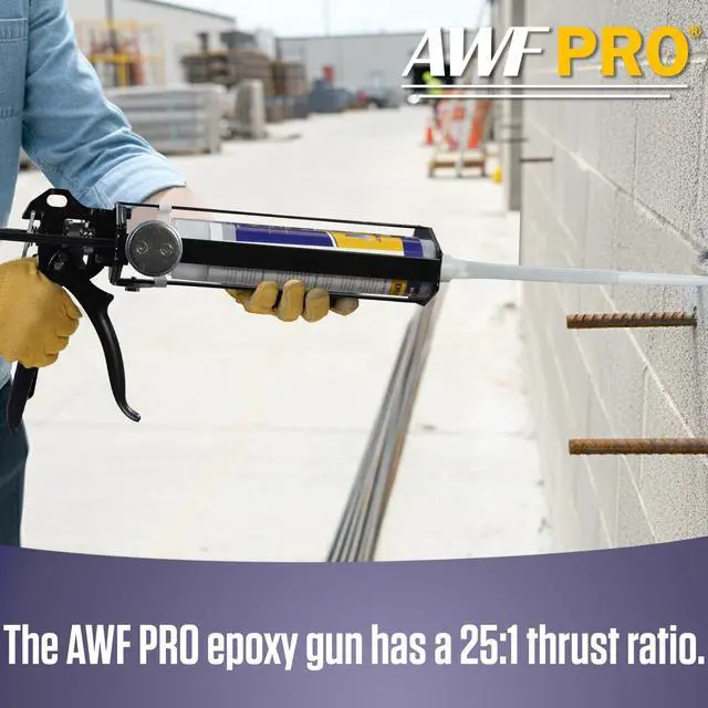 Alt view image 3 of 6 - Dual Cartridge Epoxy Gun for 200mL, 250mL, 400 mL, 450 mL (1:1 and 2:1) Dual Component Cartridges 25:1 Thrust Ratio, Professional 2 Part Epoxy Gun, Pack of 4