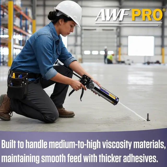 Alt view image 6 of 6 - Dual Cartridge Epoxy Gun for 200mL, 250mL, 400 mL, 450 mL (1:1 and 2:1) Dual Component Cartridges 25:1 Thrust Ratio, Professional 2 Part Epoxy Gun, Pack of 4