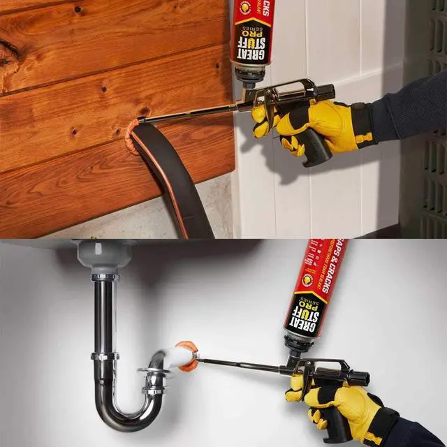 Alt view image 6 of 6 - Gaps & Cracks 30 oz Fireblock Foam Insulation Sealant Closed Cell, Polyurethane Expanding Spray Foam Insulates & Seals Gaps Up to 3", Pack of 12