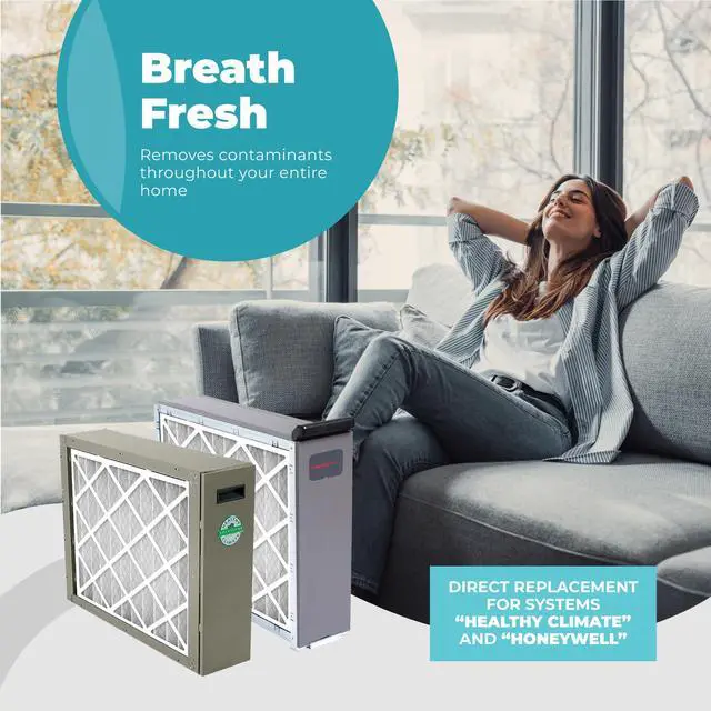 Alt view image 4 of 6 - 20x20x4 Air Filter Replacement MERV 11, FC100A1011 Pleated HVAC AC Furnace Filters with Cleaning Cloth, 3-Pack (Actual Size: 19.94 x 19.75 x 4.38 Inches)