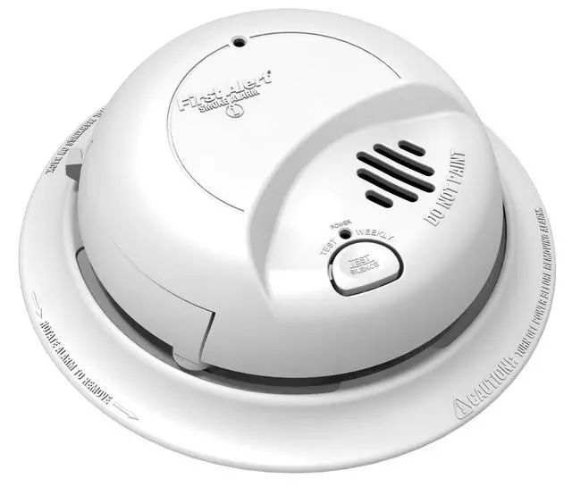 Main image of First Alert 9120B / SMI100-AC Smoke Detector, Hardwired Alarm with Battery Backup, 10-Pack