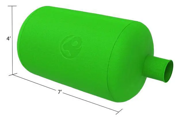 Alt view image 2 of 3 - (20) Insulation Vacuum Bag Heavy Duty ECO+ Bags 7 FT X 4 FT Holds 88 CF / 400 LBS Low DUST 2.4 Fabric Strength - 20 Pack. Largest and Toughest Green Bag on The Market