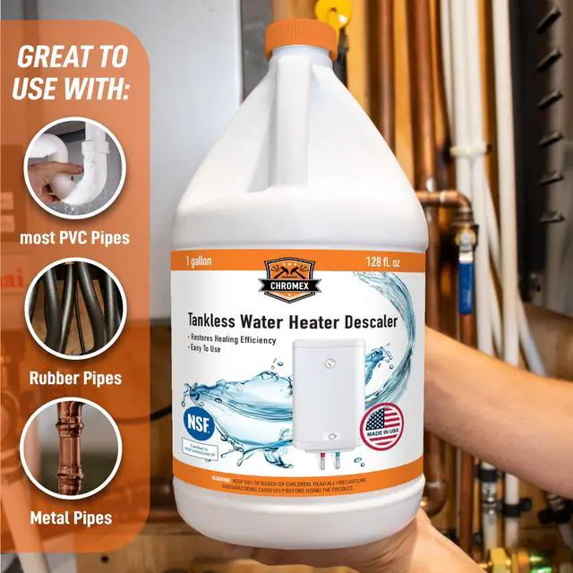 Alt view image 4 of 6 - NSF Certified Tankless Water Heater Descaling Solution | Highly Effective Descale (4 gallon) (4)