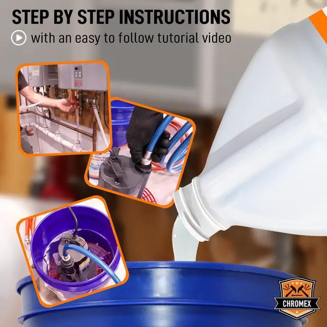Alt view image 5 of 6 - NSF Certified Tankless Water Heater Descaling Solution | Highly Effective Descale (4 gallon) (4)