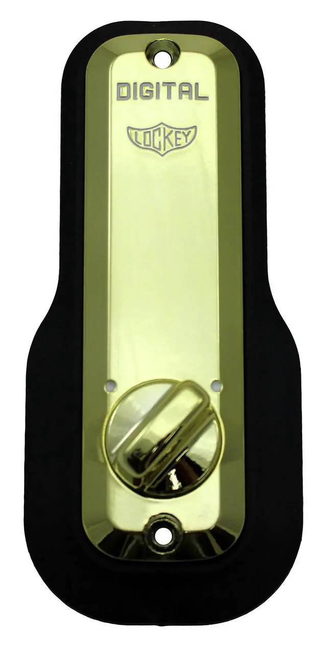 Alt view image 2 of 2 - Digital Door Lock M210 Mechanical Keyless Deadbolt, Bright Brass