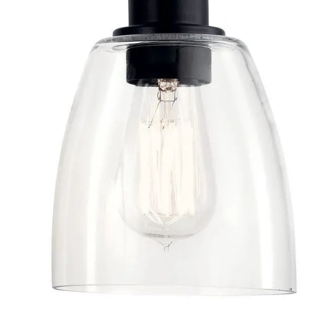 Alt view image 2 of 5 - Meller 15.25" 2-Light Bathroom Vanity Light Fixture with Clear Glass in Brushed Nickel, Industrial Modern Wall Mount Over Mirror for Makeup Lighting (15.25" x 7" x 11.25"), 55101NI