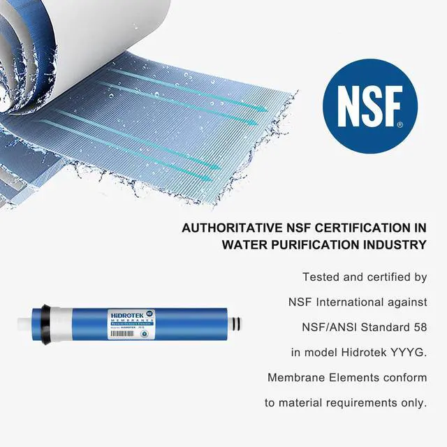 Alt view image 3 of 6 - 100 GPD Reverse Osmosis RO Membrane Replacement -NSF Certificated (Pack of 25)