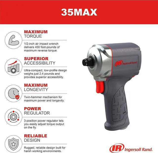 Alt view image 5 of 6 - 35MAX Ultra-Compact Impactool, 1/2 Inch