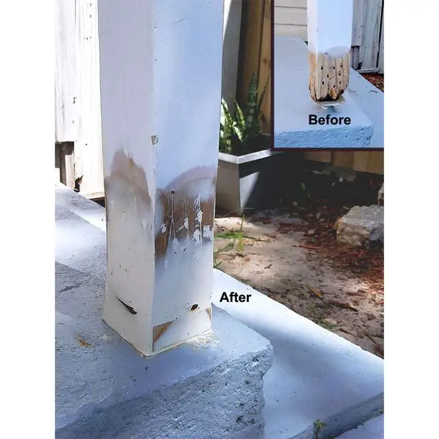 Alt view image 6 of 6 - Wood Restoration Kit - 4 Quart - Includes LiquidWood Epoxy Resin Wood Hardener and WoodEpox Wood FIller | Includes LiquidWood Epoxy Resin Wood Hardener, Includes WoodEpox Wood Filler