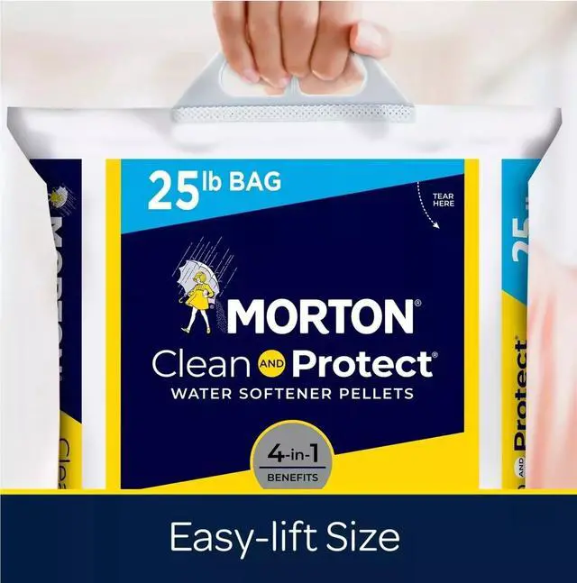 Alt view image 4 of 6 - Morton Salt Clean and Protect Water Softener Salt Pellets, 25 LBs Bag (Pack-4)