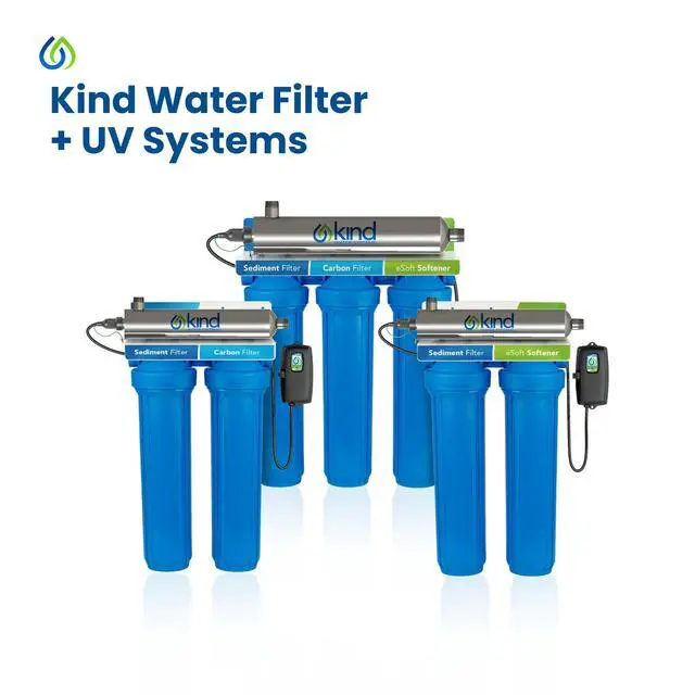 Alt view image 4 of 5 - Kind Water Replacement Filter Set Sediment Filter, UV Lamp & Quartz Sleeve Fits E-2000 UV Whole House System Annual Maintenance Kit for Clean, Safe Water