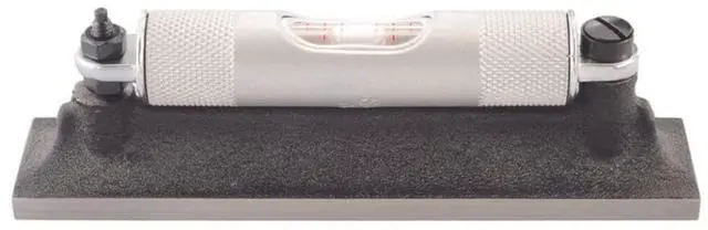 Main image of Machinists' Level with Ground and Graduated Main Vial - Ideal for Machine Shop and Tool Room Use - 4" Length, Without Case and Cross Test Vial - 98-4