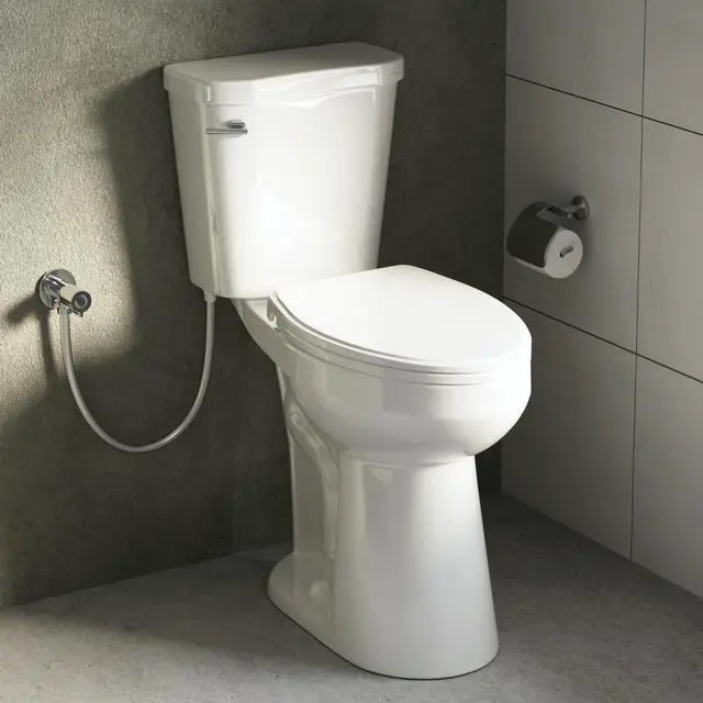 Main image of Tall Toilets For Seniors 21 Inch, Comfort & High Toilet, Elongated Bowl and Soft-Close Seat, 1.28 GPF Extra Tall Handicap Toilet with Efficient Siphonic Flush & 12" Rough-In
